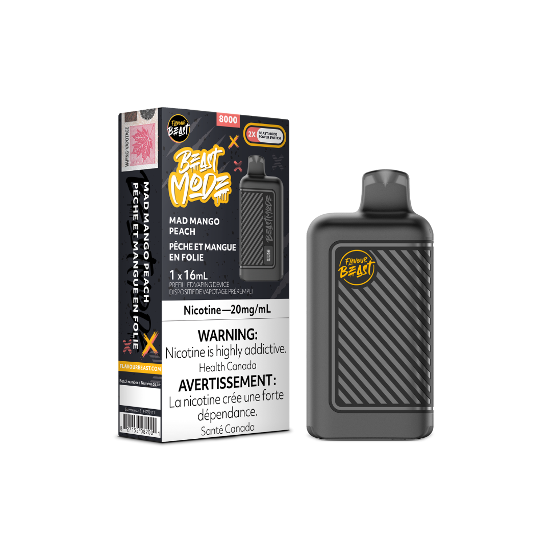 Beast Mode Disposable Vape Mad Mango Peach 