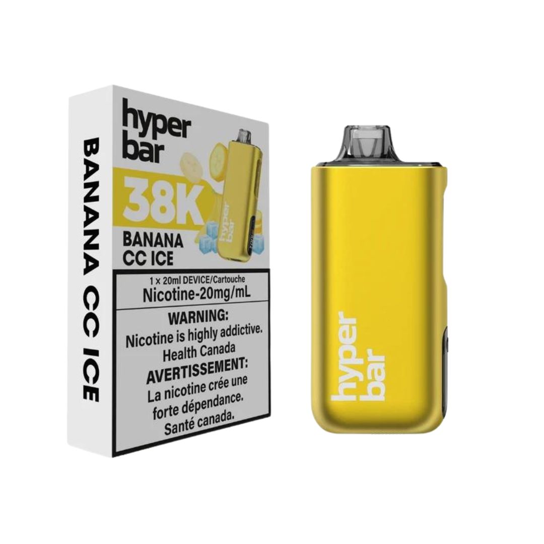 Hyperbar BE38K Disposable Vape Banana CC Ice 