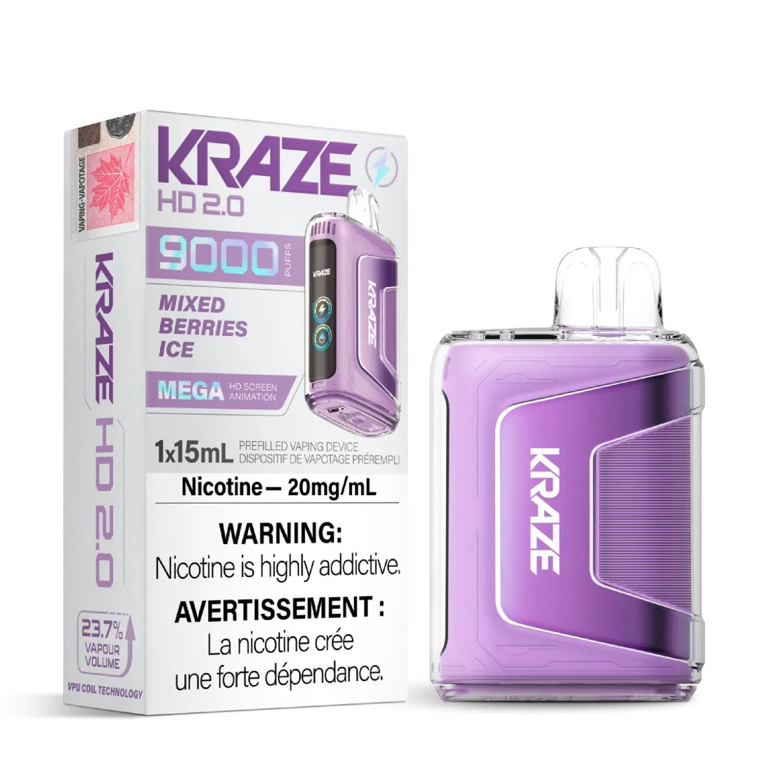 Kraze Hd 2.0 9K Mixed Berries Ice