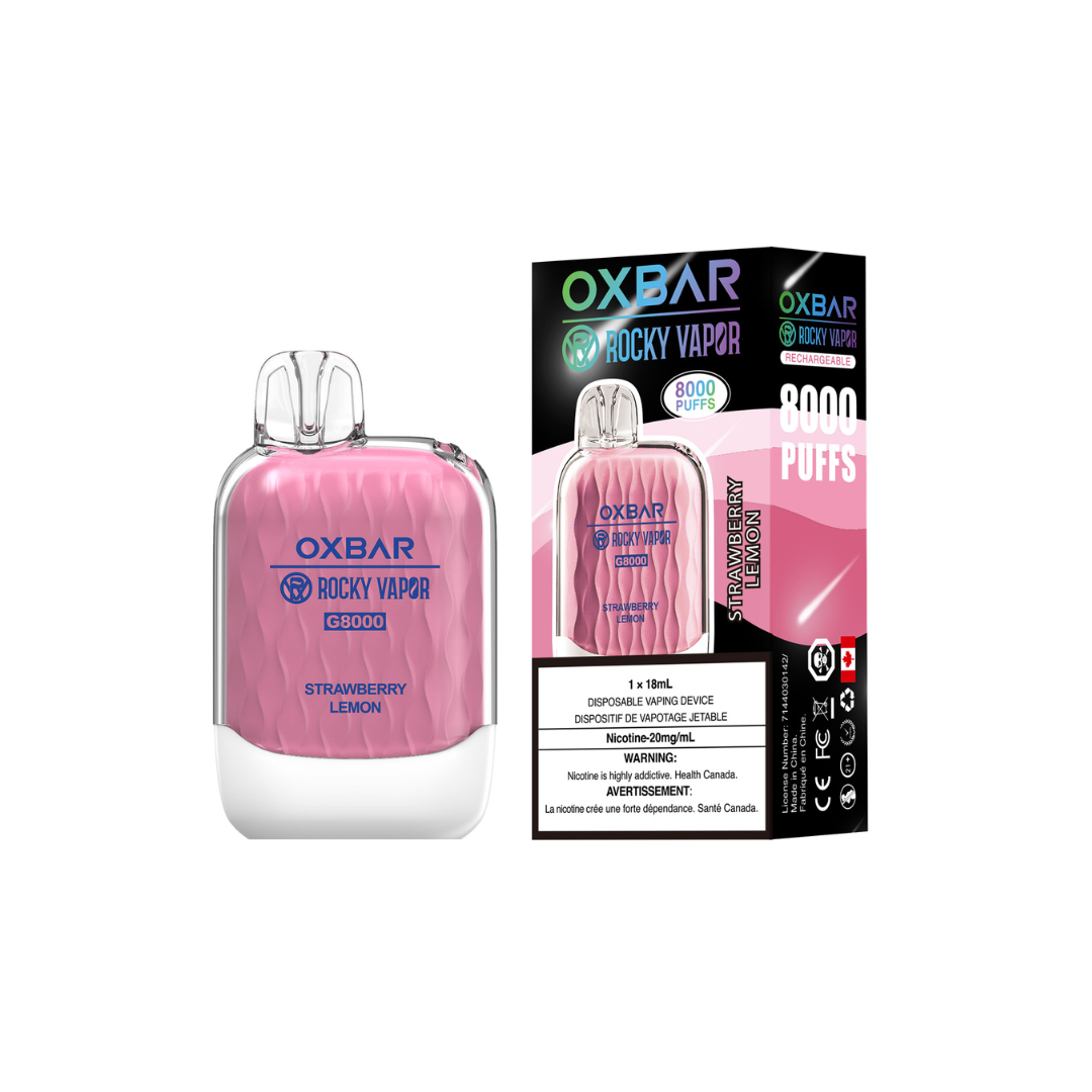 OXBAR G8000 Disposable Vape Strawberry Lemon 