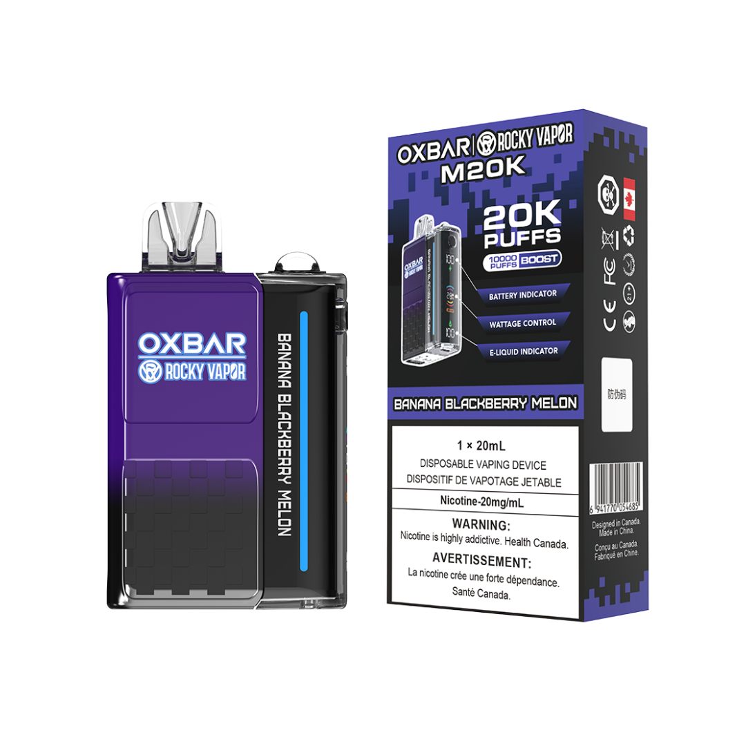 Oxbar M20k Disposable Vape Banana Blackberry Melon 