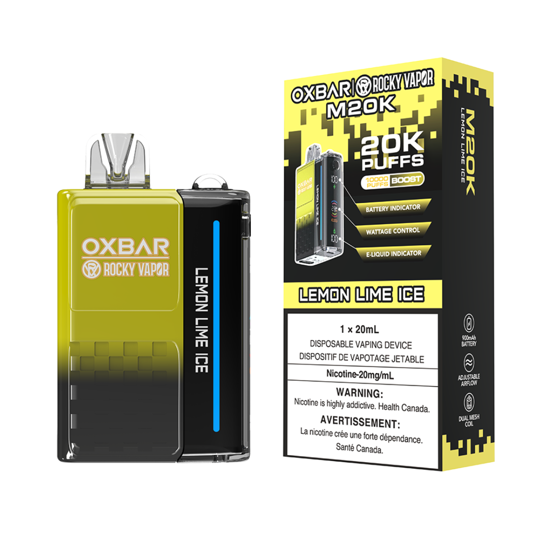 Oxbar M20k Disposable Vape Lemon Lime Ice 