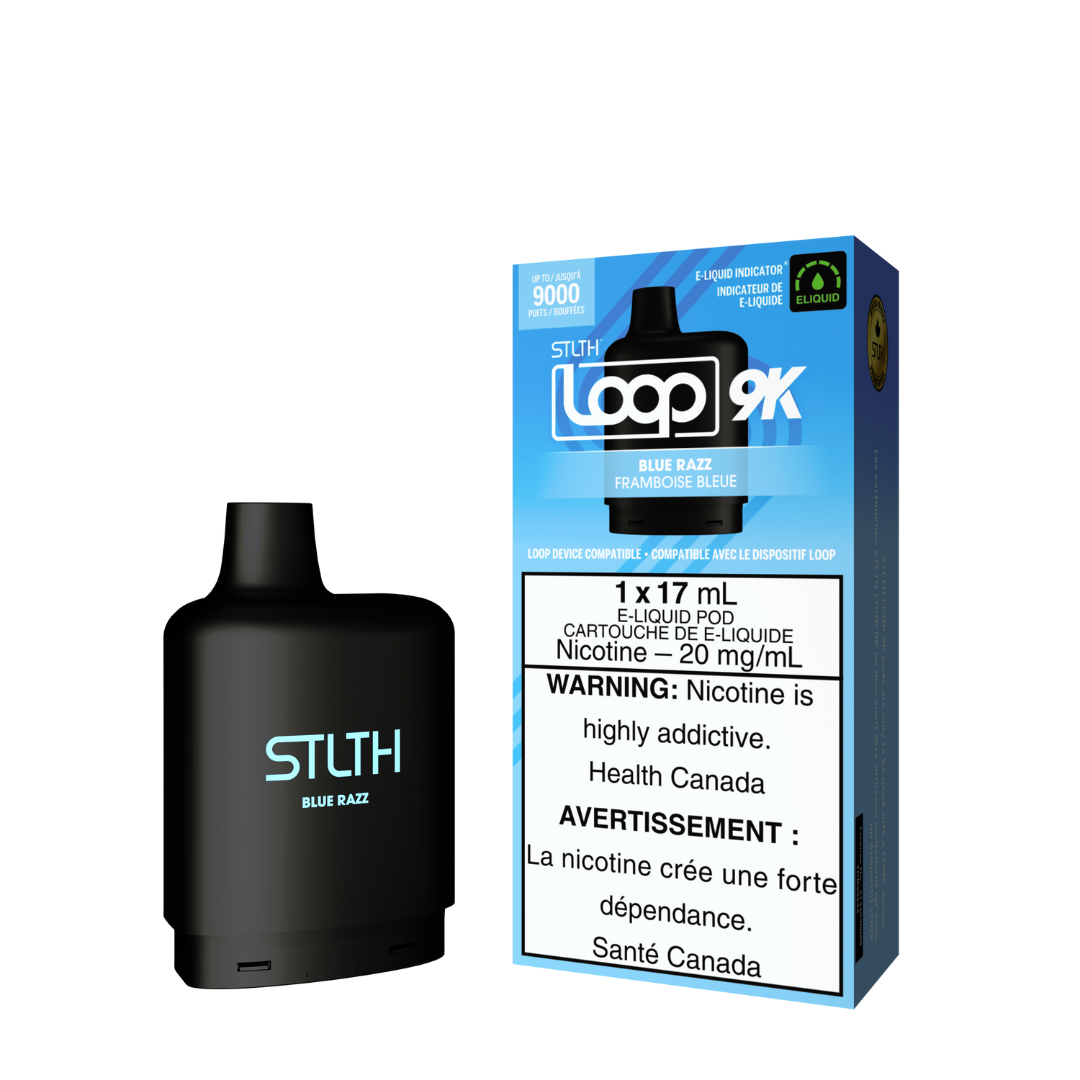 STLTH Loop 9K Pod Blue Razz