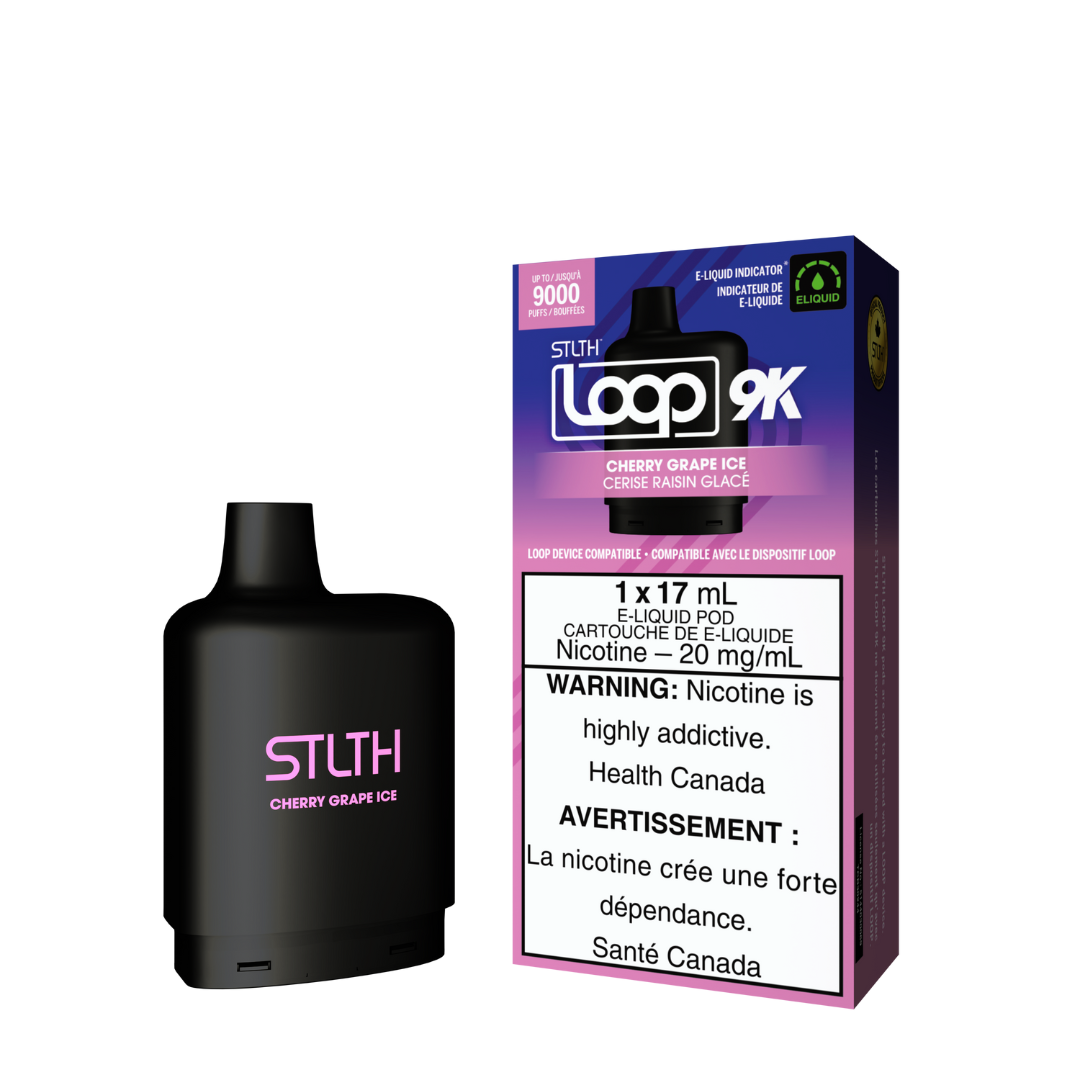 STLTH Loop 9K Pod Cherry Grape Ice