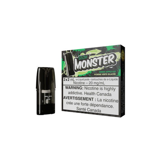 STLTH Monster Pods Green Apple Ice