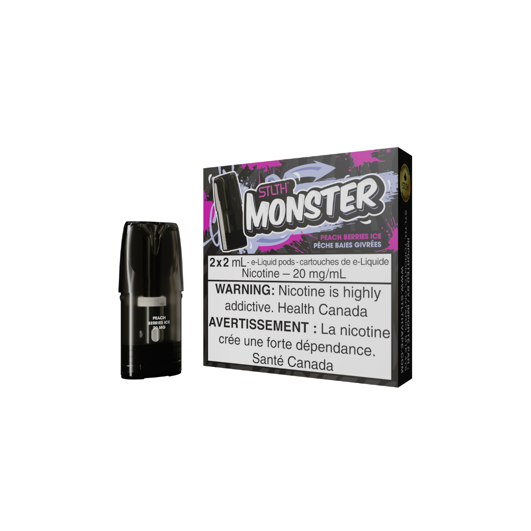 STLTH Monster Pods Peach Berries Ice