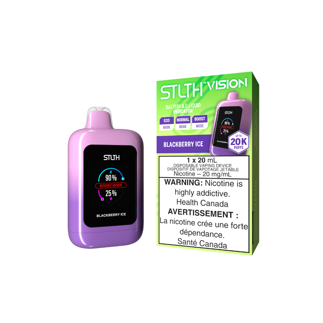 STLTH Vision 20K Disposable Vape Blackberry Ice